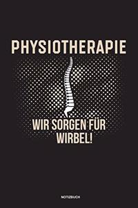 Physiotherapie Wir sorgen für Wirbel Notizbuch