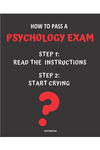Notebook How to Pass a Psychology Exam