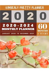 5 year monthly planner 2020-2024