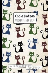 Coole Katzen WochenPlaner 2020