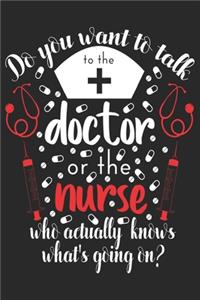 Do You Want To Talk The Doctor or The Nurse