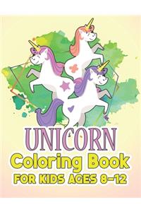 Unicorn Coloring Book for Kids Ages 8-12