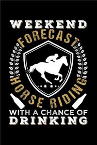 Weekend Forecast Horse Riding with a Chance of Drinking