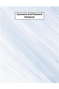 Username And Password Notebook