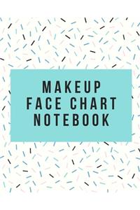 Makeup Face Chart Notebook