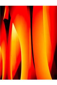 Abstract Flames Notebook