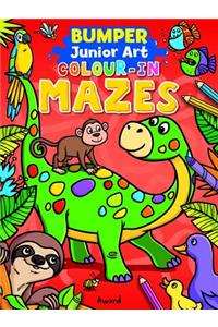 Junior Art - Colour-In Mazes, Bumper Book: Mazes to Solve and Color
