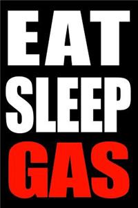 Eat Sleep Gas Gift Notebook for a Gas Industry Inspector, Medium Ruled Journal