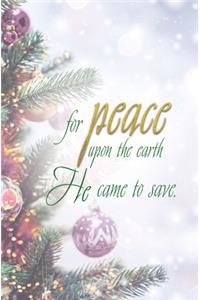 Peace Advent Christmas Tree Bulletin (Pkg of 50)