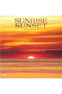 Sunrise Sunset 2019 Square Wall Calendar