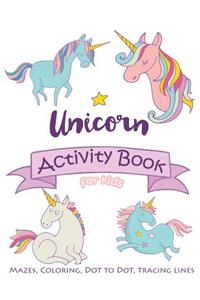 Magical Unicorn Activity Book for kids