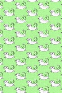 Bullet Journal Notebook for Cat Lovers Flying Cats Pattern 4