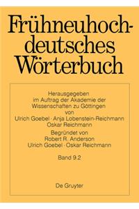 Frühneuhochdeutsches Wörterbuch. Band 9.2