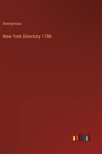 New York Directory 1786