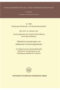Öffentliche Verwaltungen und städtisches Entwicklungspotential