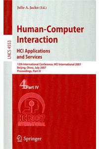 Human-Computer Interaction. Hci Applications and Services