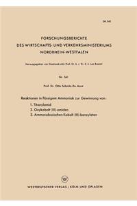 Reaktionen in flüssigem Ammoniak zur Gewinnung von: 1. Titanylamid. 2. Oxykobalt (III)-amiden. 3. Ammonobasischen Kobalt (III)-benzylaten