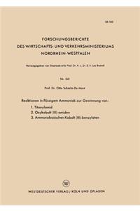 Reaktionen in Flüssigem Ammoniak Zur Gewinnung Von: 1. Titanylamid. 2. Oxykobalt (III)-Amiden. 3. Ammonobasischen Kobalt (III)-Benzylaten