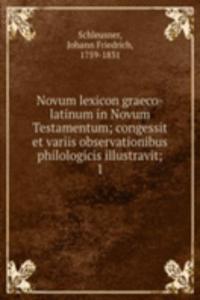 Novum lexicon graeco-latinum in Novum Testamentum