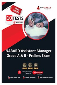 NABARD Assistant Manager (Grade A and B) Prelims Exam 2024 - 10 Full Length Mock Tests (2000 Solved Objective Questions) with Free Access to Online Tests