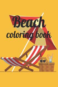 Beach coloring book