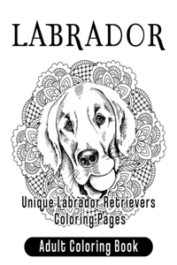 Labrador Adult Coloring Book