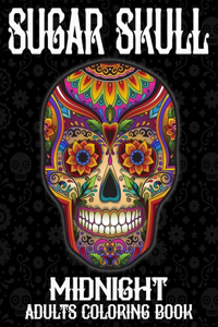 Sugar Skull Midnight Adult Coloring Book