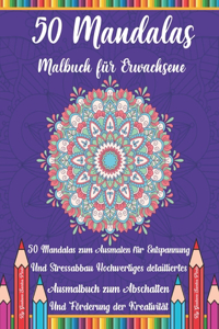 50 Mandalas Malbuch für Erwachsene