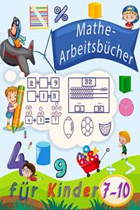 Mathe-Arbeitsbücher für Kinder 7-10