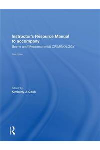 Instructor's Manual to Accompany Criminology