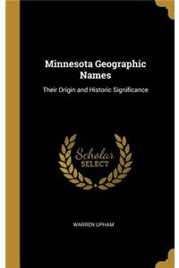 Minnesota Geographic Names