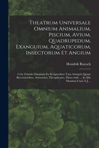 Theatrum Universale Omnium Animalium, Piscium, Avium, Quadrupedum, Exanguium, Aquaticorum, Insectorum Et Angium