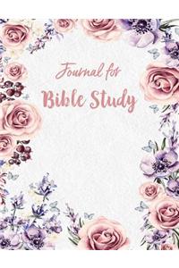 Journal For Bible Study: Weekly Planner with Guided Prompts, Scripture Journal