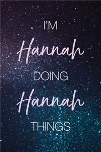 I'm Hannah Doing Hannah Things