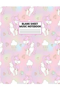 Blank Sheet Music Notebook