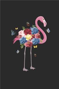 Flamingo With Flowers