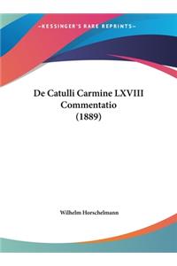 de Catulli Carmine LXVIII Commentatio (1889)