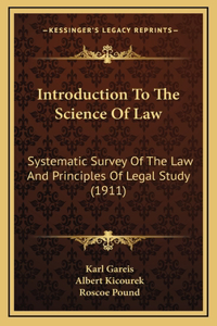 Introduction to the Science of Law