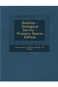 Bulletin - Geological Survey
