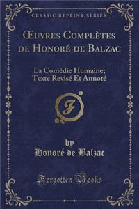 Oeuvres Complètes de Honoré de Balzac