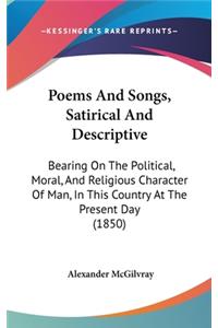 Poems and Songs, Satirical and Descriptive