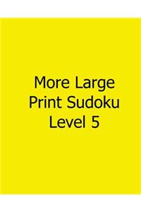 More Large Print Sudoku Level 5