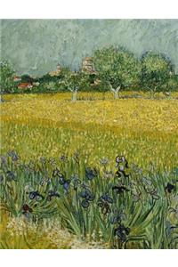 Field with Irises Near Arles, Vincent Van Gogh. Blank Journal