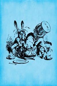 Alice in Wonderland Journal - Mad Hatter's Tea Party (Bright Blue)