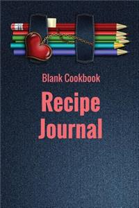 Blank Cookbook Recipe Journal