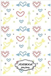 Notebook Journal Dot-grid, Graph, Lined, Blank, No Lined - Mini Heart Pattern: Small Pocket Notebook / Journal / Diary