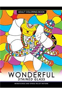 Wonderful Stain Glass coloring Book