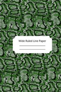 Camouflage Art Theme Wide Ruled Line Paper