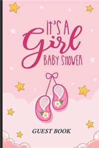 It's A Girl Baby Shower Guest Book