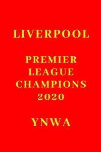 Liverpool Premier League Champions 2020 Ynwa